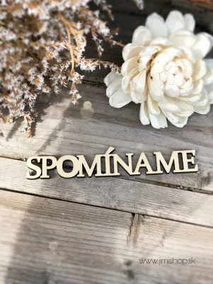 Spomíname drevený výrez 20 cm x 2,5 cm 