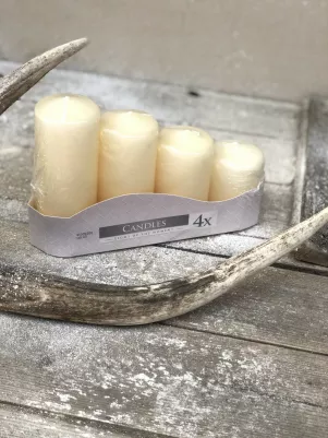 Adventné sviečky 13 cm, matné Ivory 