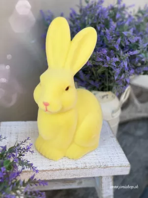 Žltý zajačik, jemne chlpatý 25 cm 