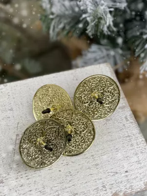 Kovové bodce zlaté, 4,5 cm 4 ks v balení 