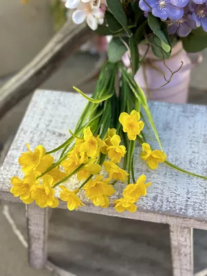 Kytička mini narcis 38 cm, 5x stonka