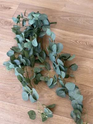 Eukalyptus Girlanda 94 cm (textil+plast) zelená extra hustá