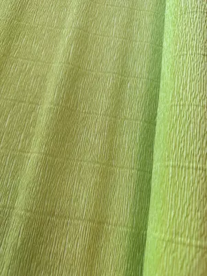 Krepový papier rolka 180g hrubý, 50x2,5m, zelený svetlý 