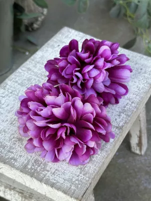 Chryzantéma, balenie 24 ks, 8 cm, textilná, fialová 