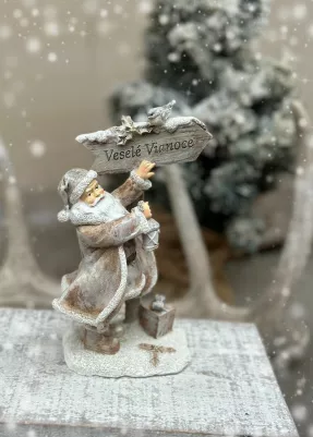 Soška Mikuláš polyresin, 18x7x11 cm