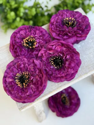Cimia hlavička, textil, 9cm, plochá, cena za 1ks 