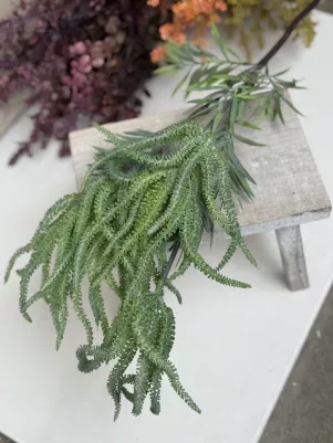 Vres konár, 71cm, plast mäkký, zelený, ovisnutý 